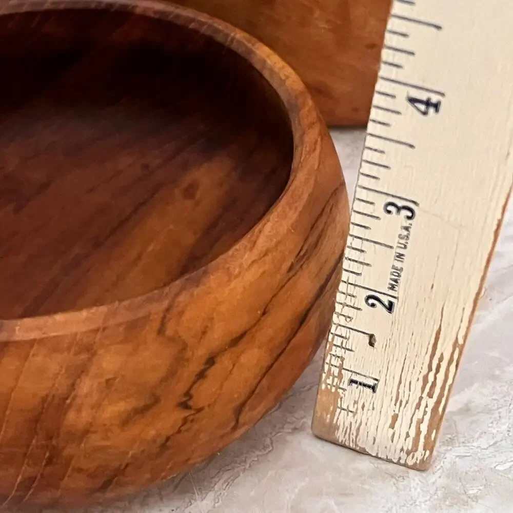 Goodwood Thailand Teak Wood Salad Bowl Set of 4 Mid Century Modern MCM
